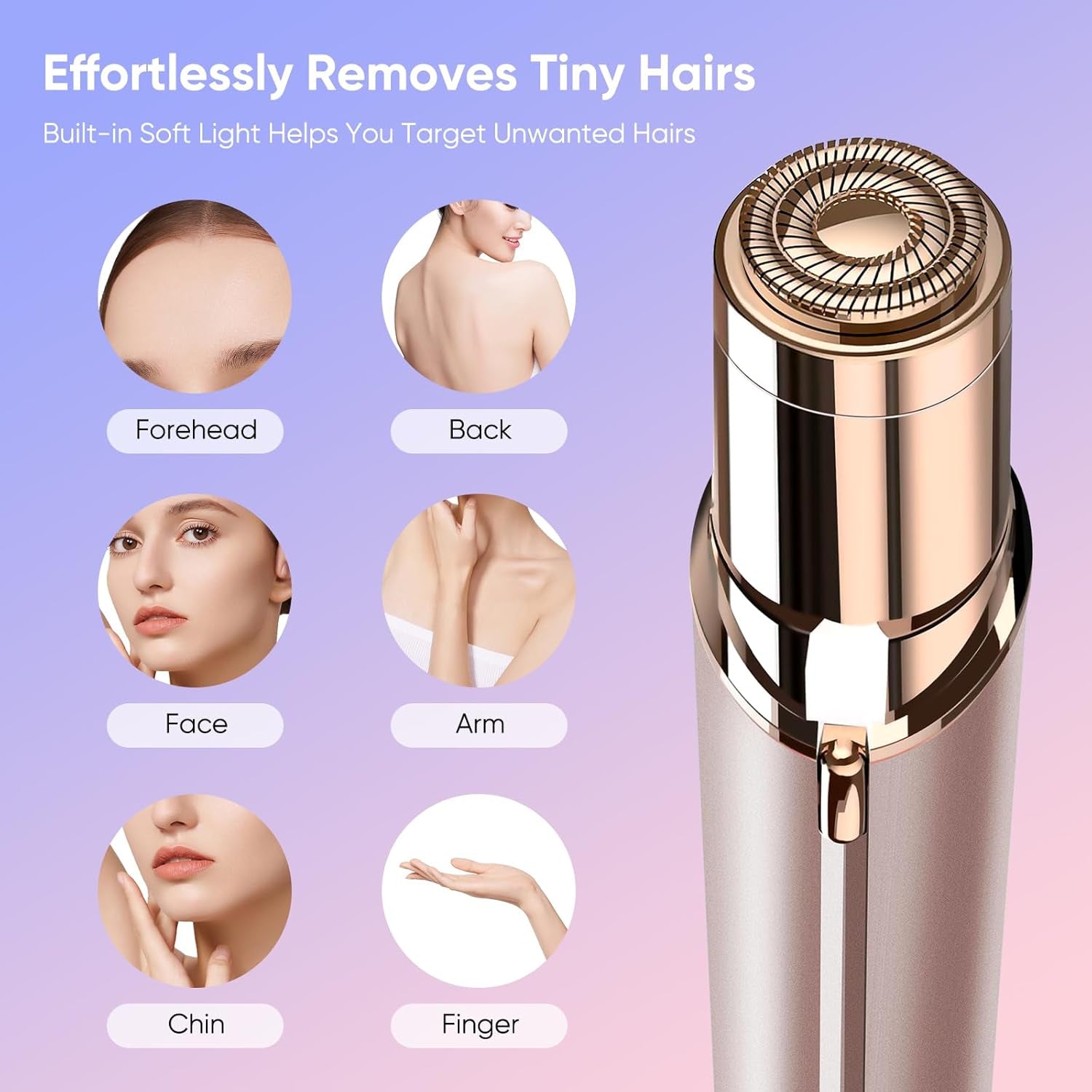 SilkGlow – Depiladora Facial Femenina sin Dolor | USB Recargable y Portátil