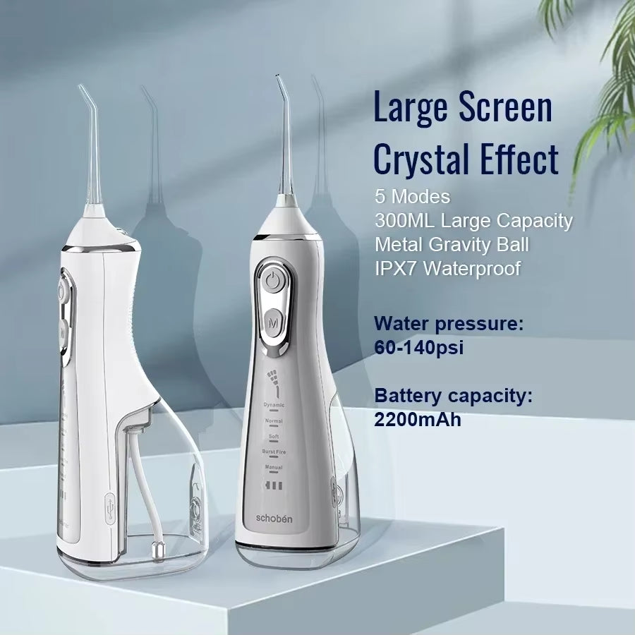 JetSmile Max – Irrigador Bucal Recargable con 5 Modos de Limpieza