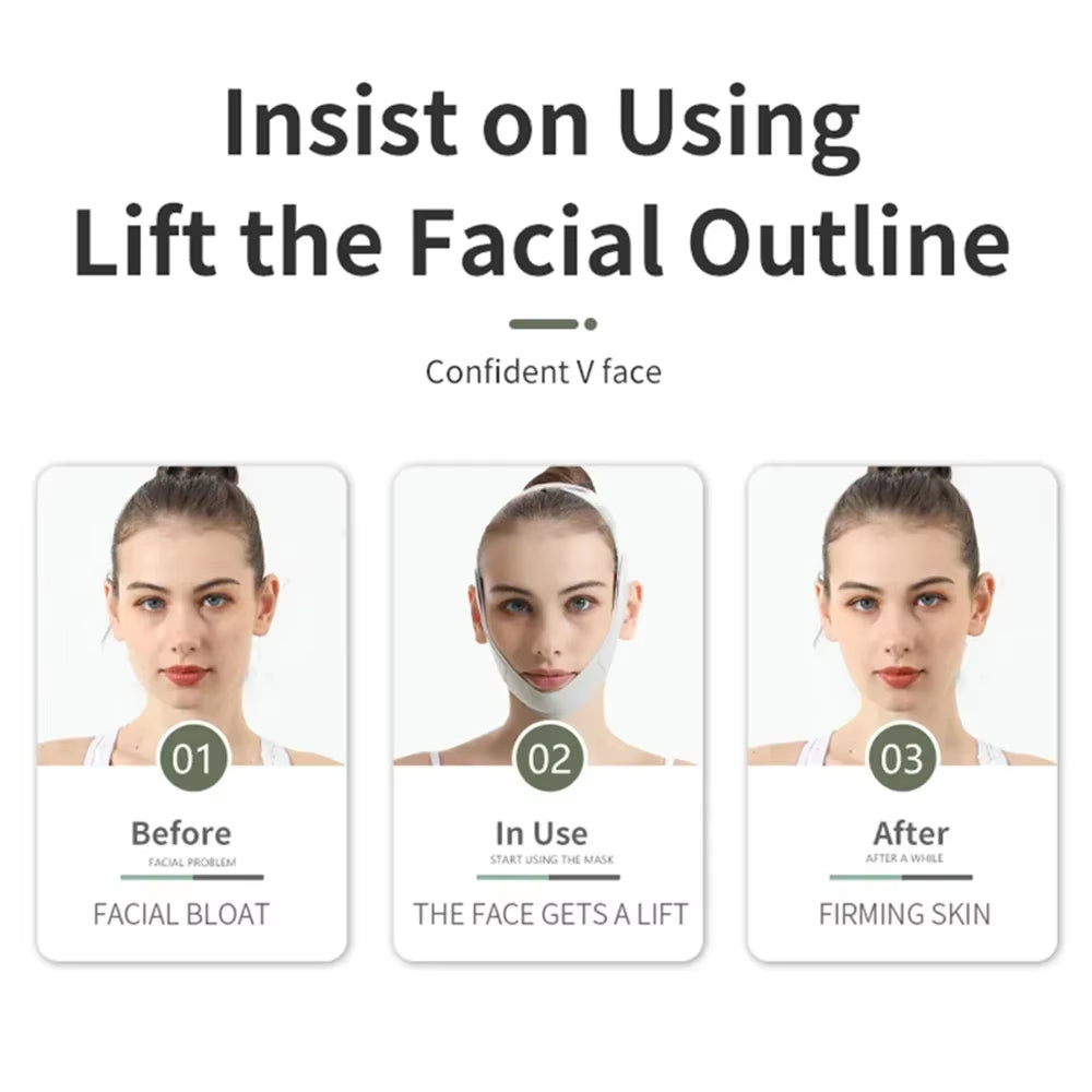 V-Shape Pro – Banda Facial Reafirmante para Lifting y Reducción de Papada
