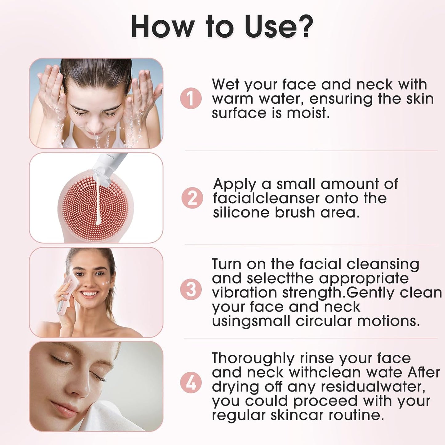 CleanPulse – Cepillo Facial Eléctrico Recargable