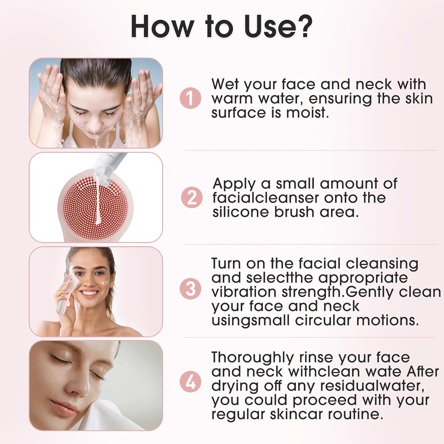 CleanPulse – Cepillo Facial Eléctrico Recargable