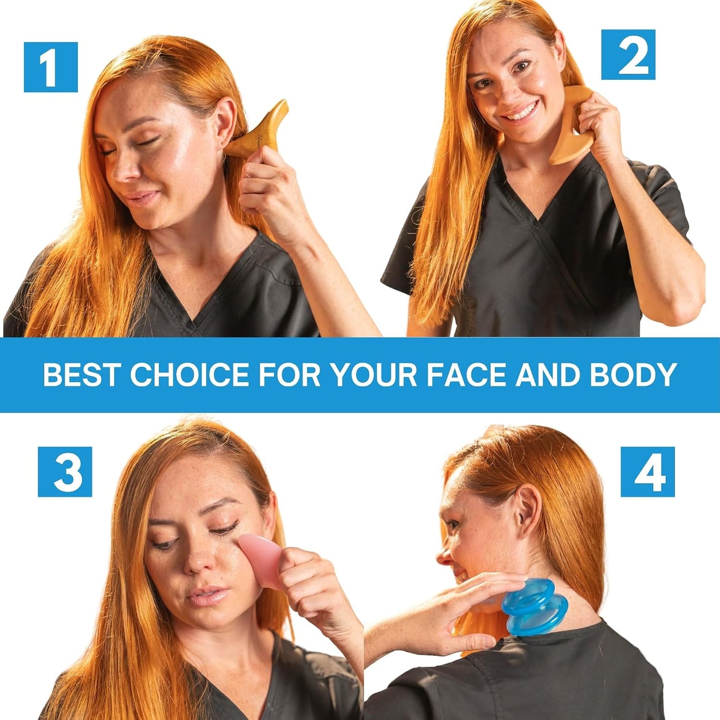 WoodSculpt  Elite – Kit de Maderoterapia 12 en 1 para Masajes Corporales