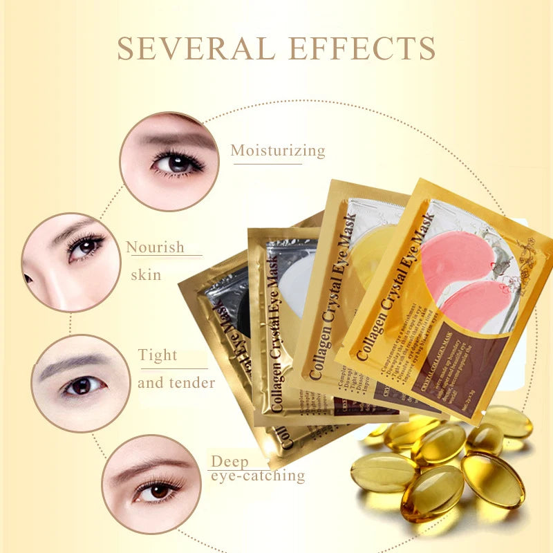 Golden Glow – Mascarillas de Colágeno para Ojos 