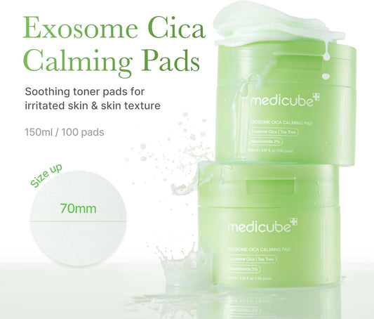 Exosome CICA Tea Tree Calming Toner Pads