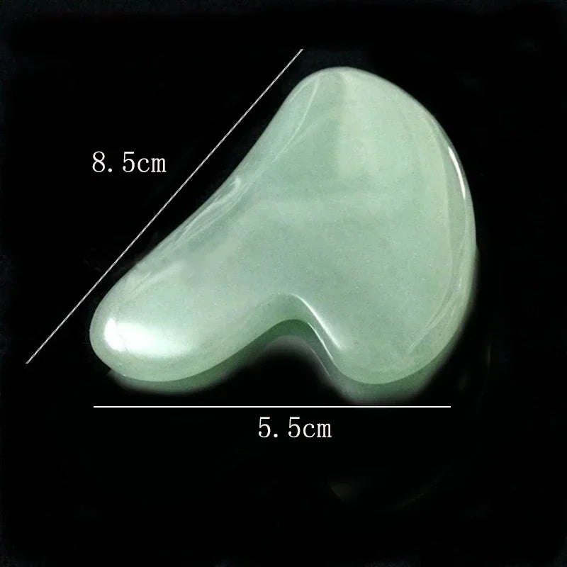 RoseGlow – Piedra Gua Sha de Cuarzo Rosa para Lifting y Cuidado Facial