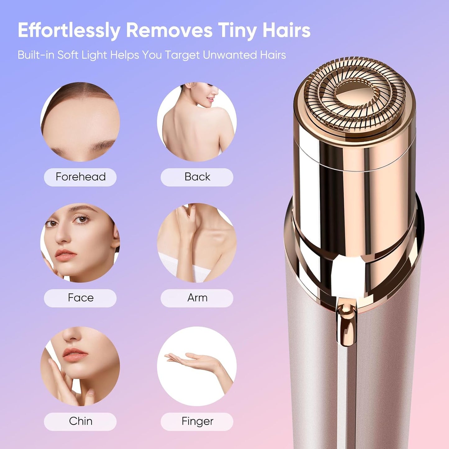 SilkGlow – Depiladora Facial Femenina sin Dolor | USB Recargable y Portátil