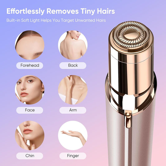 SilkGlow – Depiladora Facial Femenina sin Dolor | USB Recargable y Portátil