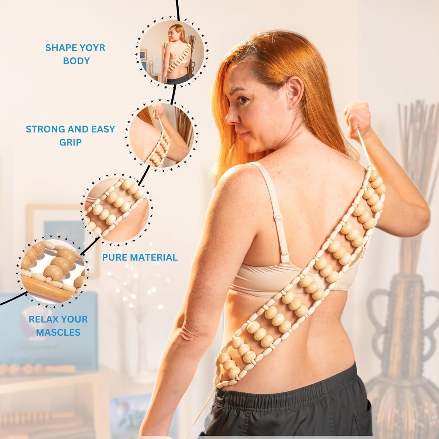 WoodSculpt  Elite – Kit de Maderoterapia 12 en 1 para Masajes Corporales