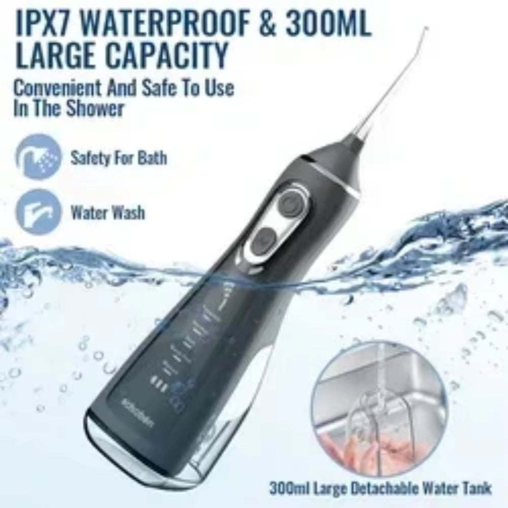 JetSmile Max – Irrigador Bucal Recargable con 5 Modos de Limpieza